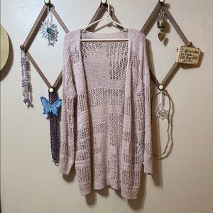 Source Unknown Women's Open Knit Cardigan - Soft Beige